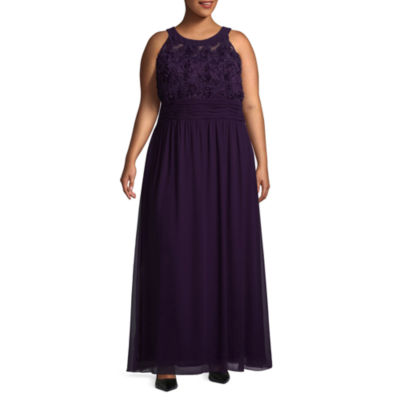 Plus Size Purple Cocktail Dress